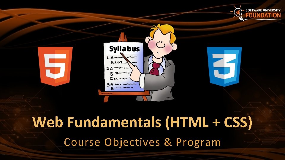 Web Fundamentals (HTML + CSS) Course Objectives & Program 