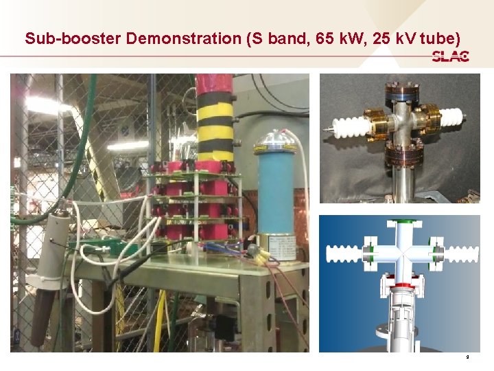 Sub-booster Demonstration (S band, 65 k. W, 25 k. V tube) 9 