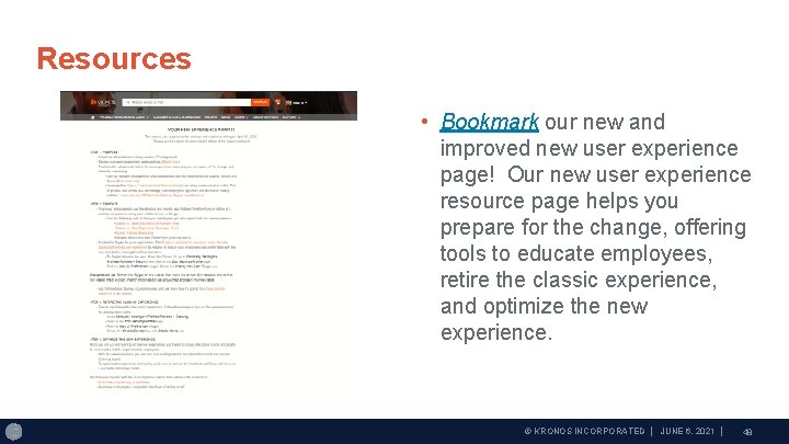 Resources • Bookmark our new and improved new user experience page! Our new user