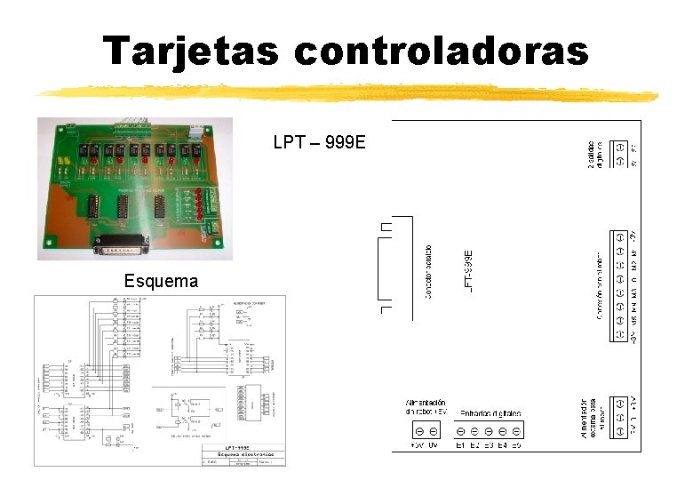 Tarjetas controladoras LPT – 999 E Esquema 