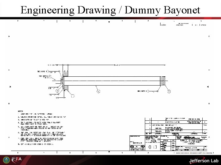 Engineering Drawing / Dummy Bayonet 