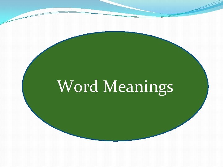 Word Meanings 