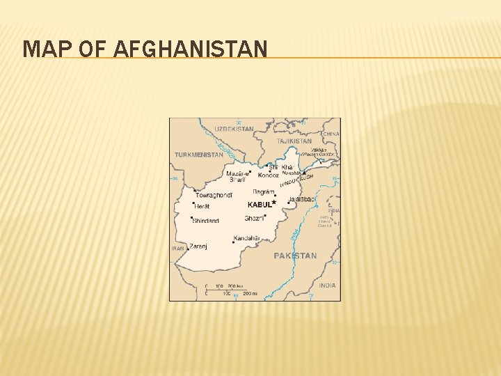 MAP OF AFGHANISTAN 