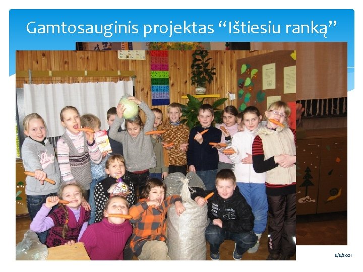 Gamtosauginis projektas “Ištiesiu ranką” Organizavome akciją “Į pagalbą žvėreliams”. 6 6/6/2021 