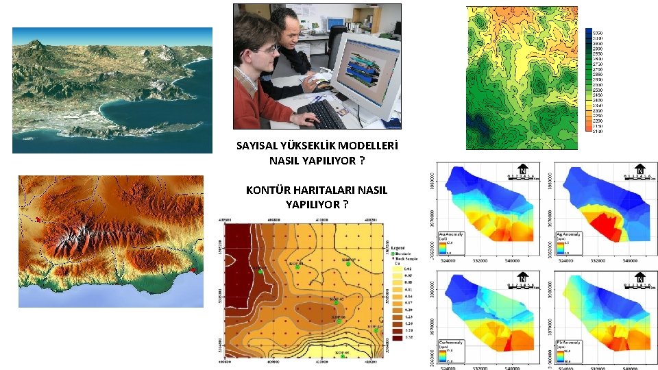 SAYISAL YÜKSEKLİK MODELLERİ NASIL YAPILIYOR ? KONTÜR HARITALARI NASIL YAPILIYOR ? 