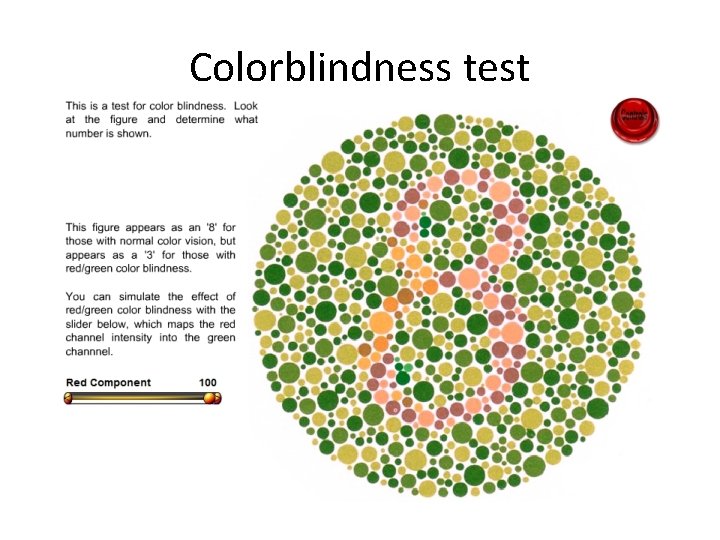Colorblindness test 