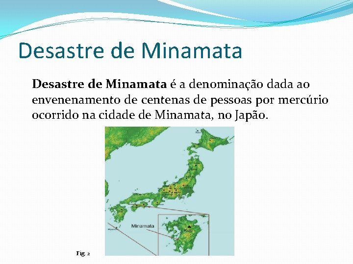 Desastre de Minamata é a denominação dada ao envenenamento de centenas de pessoas por