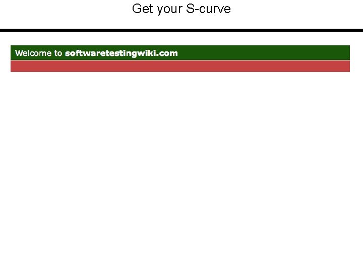 Get your S-curve 