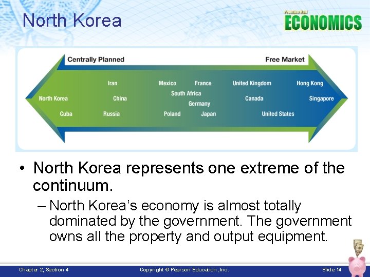 North Korea • North Korea represents one extreme of the continuum. – North Korea’s