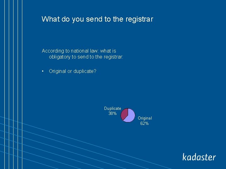 What do you send to the registrar According to national law: what is obligatory