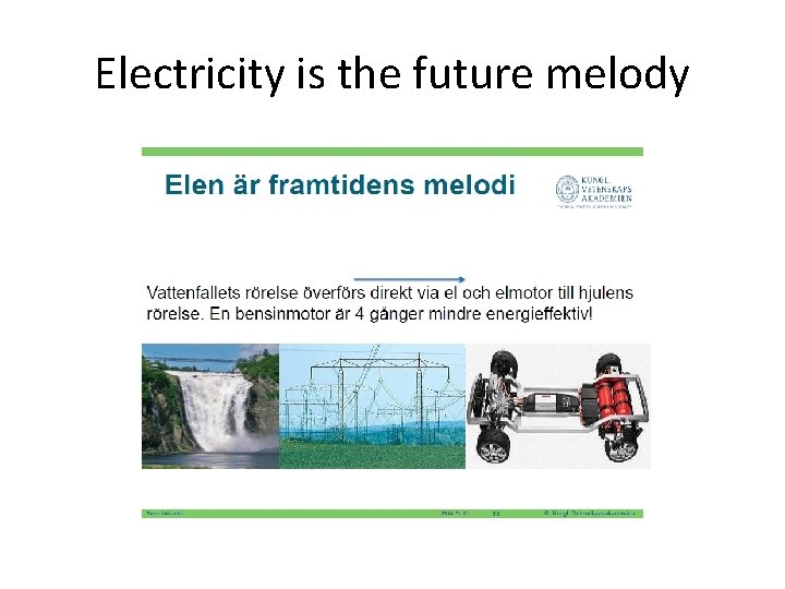Electricity is the future melody 