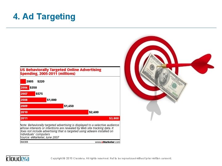 4. Ad Targeting Copyright © 2010 Cloudera. All rights reserved. Not to be reproduced