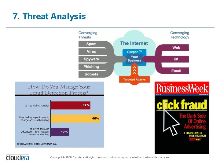7. Threat Analysis Copyright © 2010 Cloudera. All rights reserved. Not to be reproduced