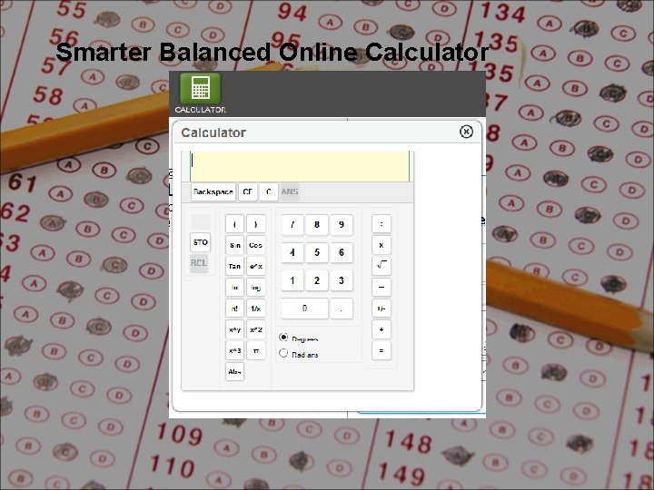 Smarter Balanced Online Calculator 