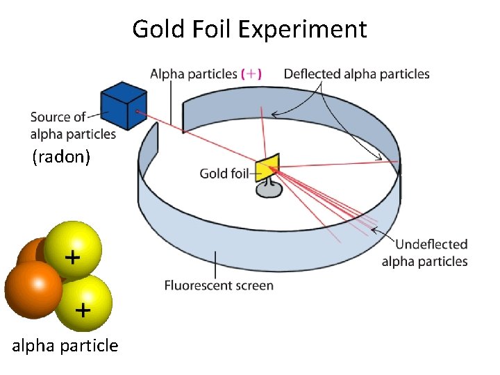 Gold Foil Experiment (radon) alpha particle 