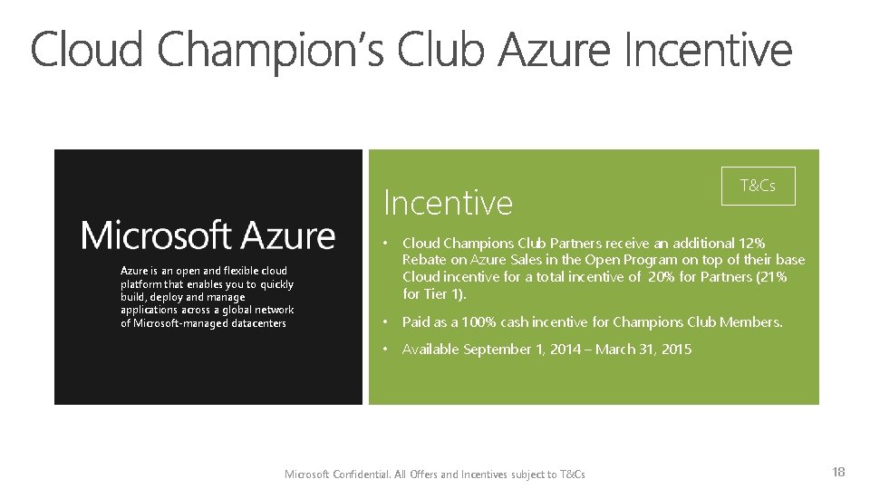 Incentive Azure is an open and flexible cloud platform that enables you to quickly