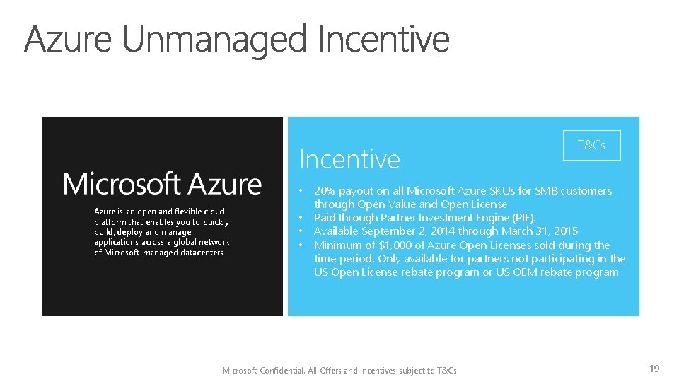 Incentive Azure is an open and flexible cloud platform that enables you to quickly