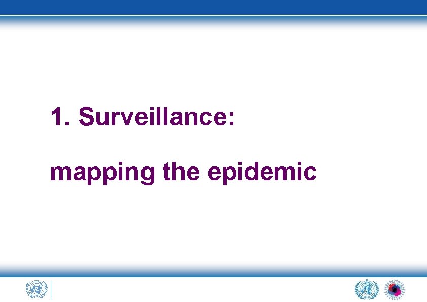 1. Surveillance: mapping the epidemic 