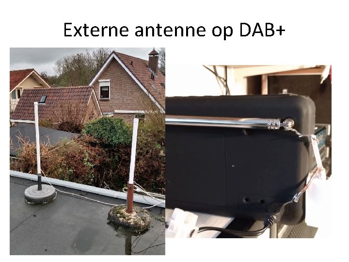 Externe antenne op DAB+ 