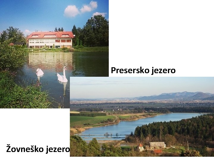 Presersko jezero Žovneško jezero 