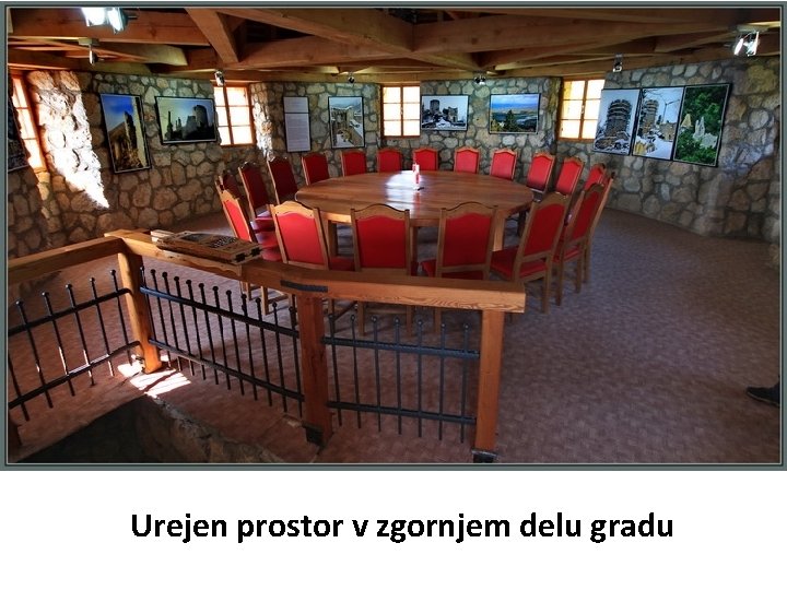 Urejen prostor v zgornjem delu gradu 