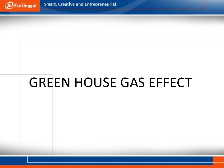 GREEN HOUSE GAS EFFECT 