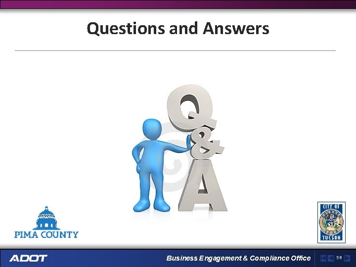 Questions and Answers Business Engagement & Compliance Office 56 