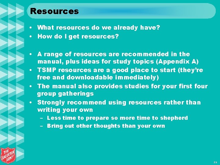 Resources • What resources do we already have? • How do I get resources?