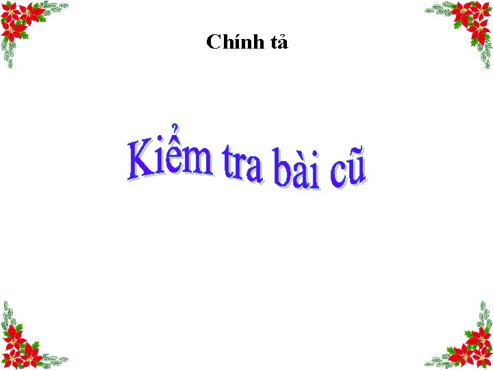 Chính tả 