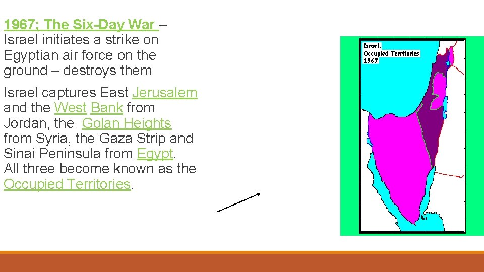 1967; The Six-Day War – Israel initiates a strike on Egyptian air force on