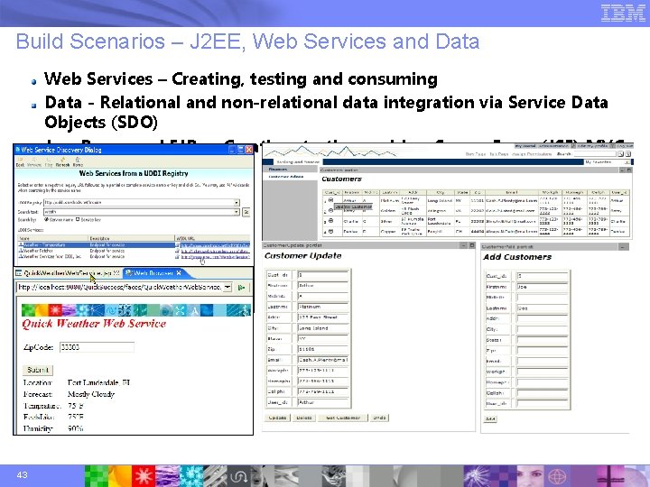 Build Scenarios – J 2 EE, Web Services and Data Web Services – Creating,