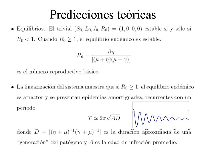 Predicciones teóricas 