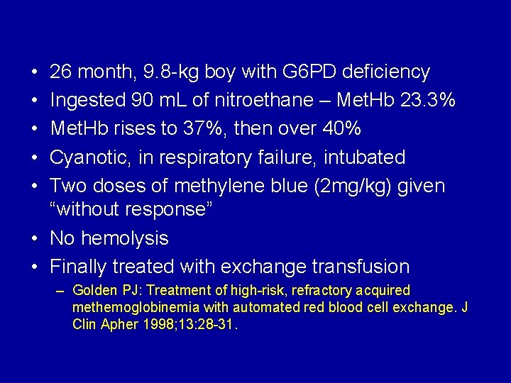  • • • 26 month, 9. 8 -kg boy with G 6 PD