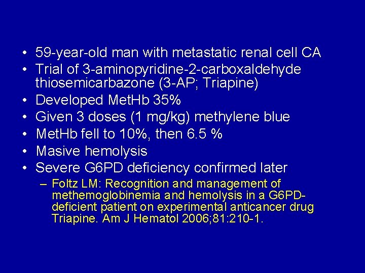  • 59 -year-old man with metastatic renal cell CA • Trial of 3