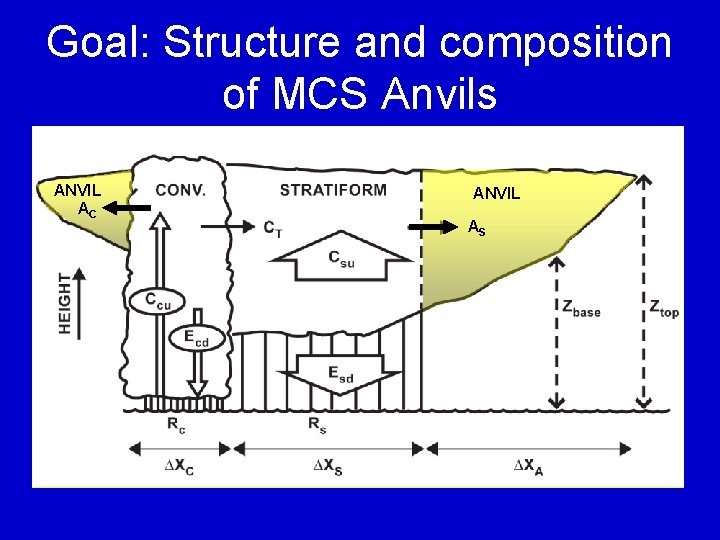 Goal: Structure and composition of MCS Anvils ANVIL AC ANVIL AS 