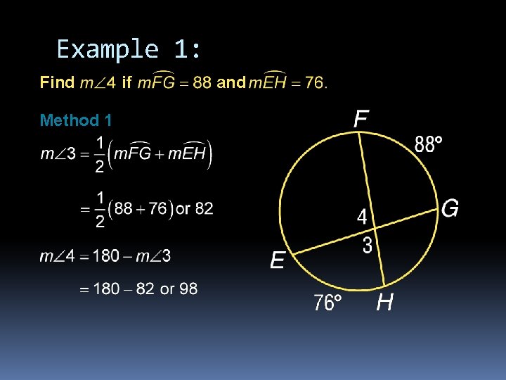 Example 1: Find Method 1 if and 