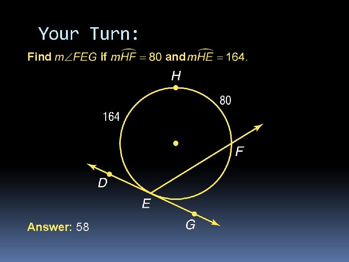 Your Turn: Find Answer: 58 if and 