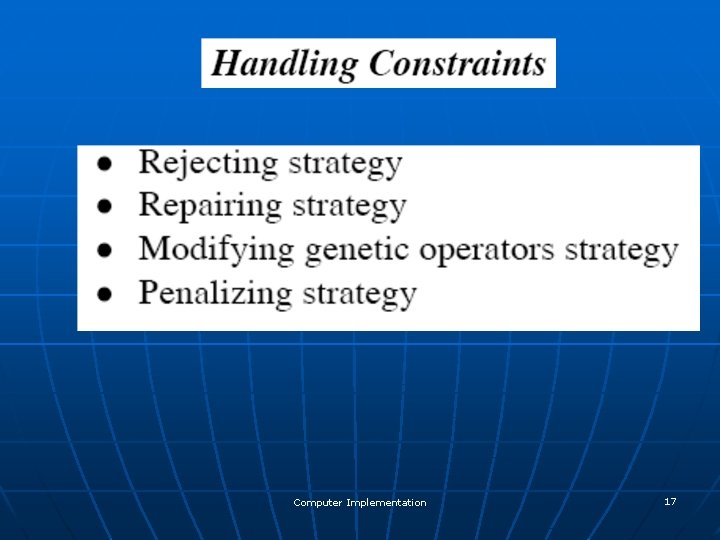 Computer Implementation 17 