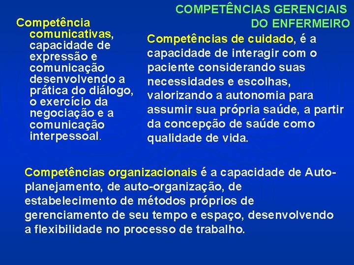 Competência comunicativas, capacidade de expressão e comunicação desenvolvendo a prática do diálogo, o exercício