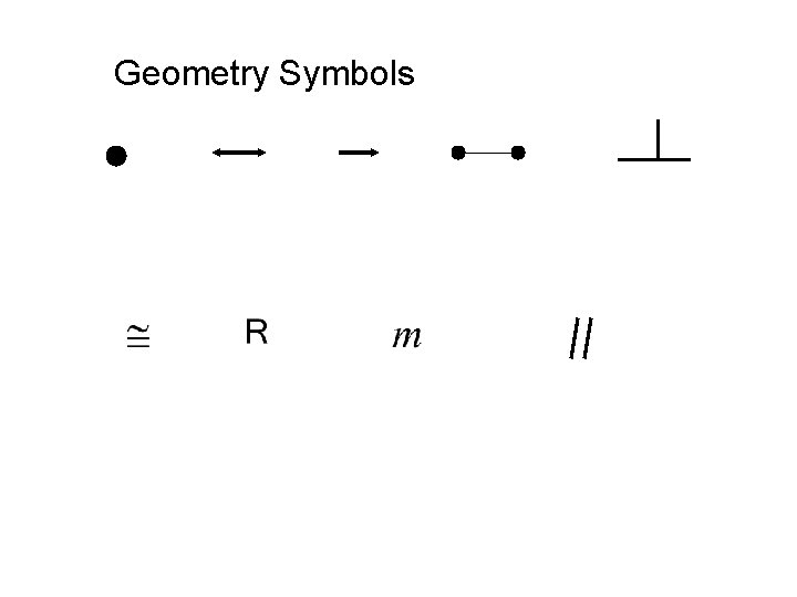Geometry Symbols 