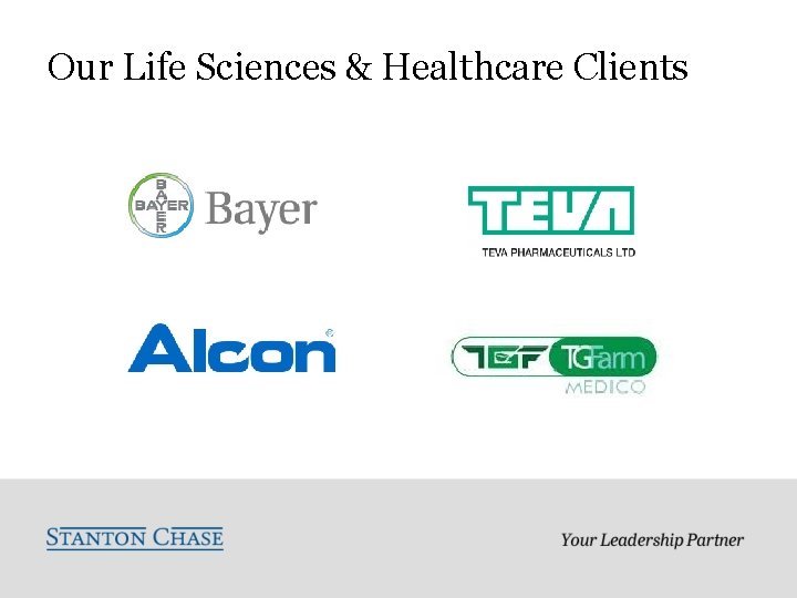 Our Life Sciences & Healthcare Clients 