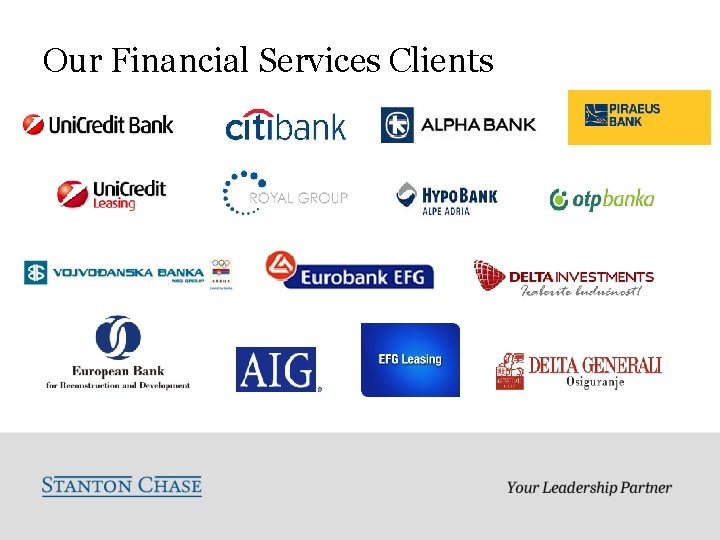 Our Financial Services Clients 
