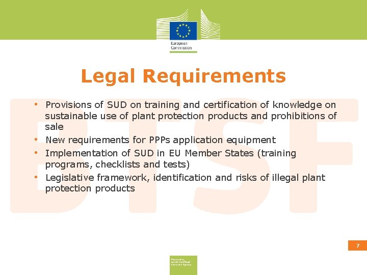 Legal Requirements • Provisions of SUD on training and certification of knowledge on •