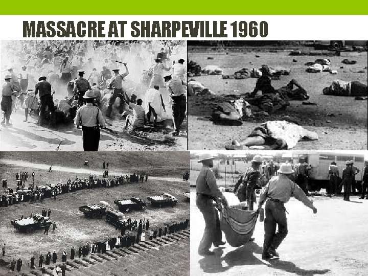 MASSACRE AT SHARPEVILLE 1960 