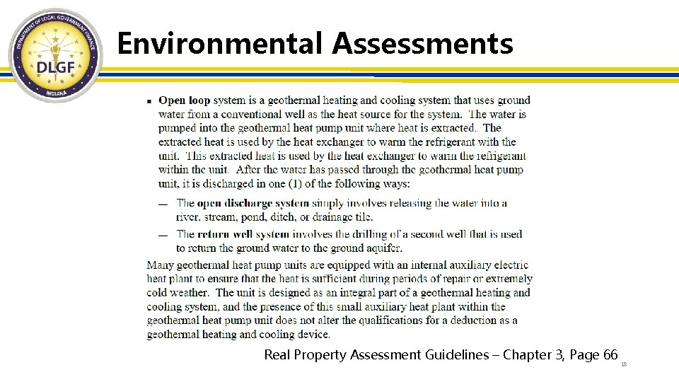 Environmental Assessments Real Property Assessment Guidelines – Chapter 3, Page 66 18 
