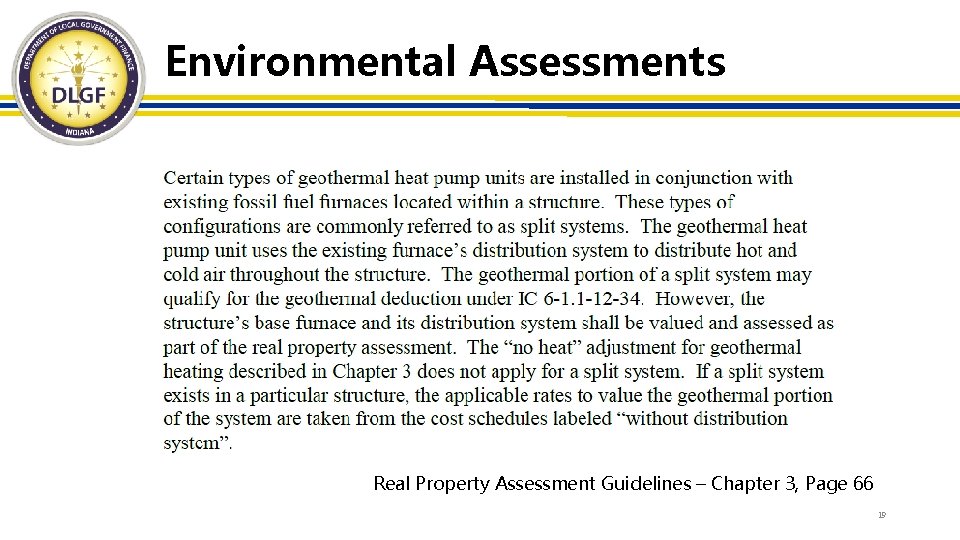 Environmental Assessments Real Property Assessment Guidelines – Chapter 3, Page 66 19 