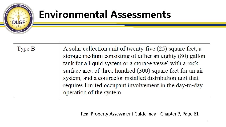 Environmental Assessments Real Property Assessment Guidelines – Chapter 3, Page 61 42 