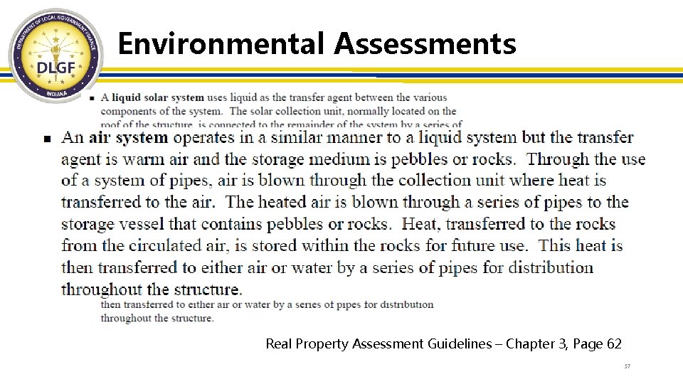 Environmental Assessments Real Property Assessment Guidelines – Chapter 3, Page 62 57 