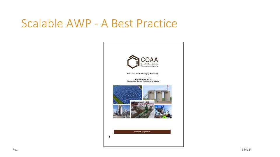 Scalable AWP - A Best Practice Rev. Slide # 