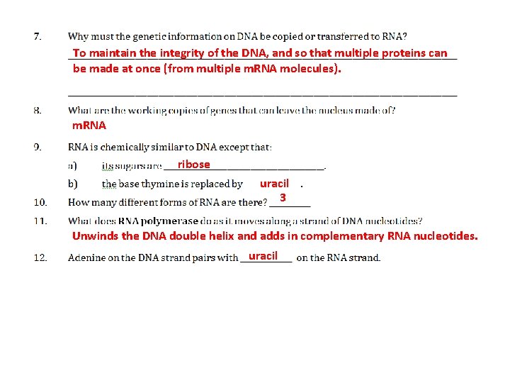 To maintain the integrity of the DNA, and so that multiple proteins can be